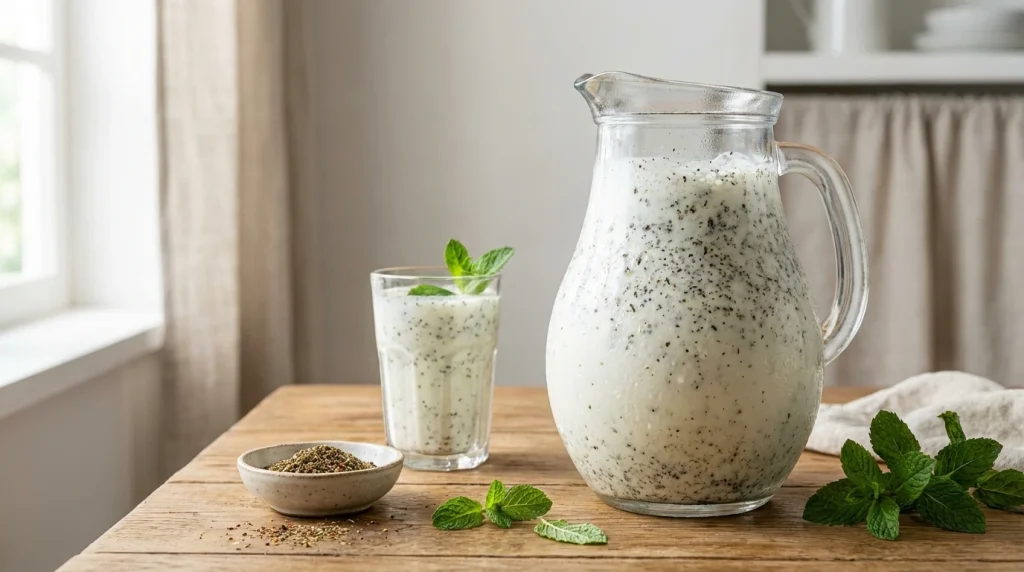 طرز تهیه دوغ خانگی با ادویه مخصوص
